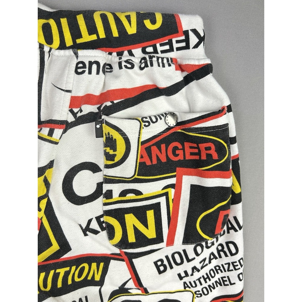 Jurassic Park Men's S The Hundreds Graphic Sweatpants‎ Danger Signs Joggers READ - Picture 13 of 14